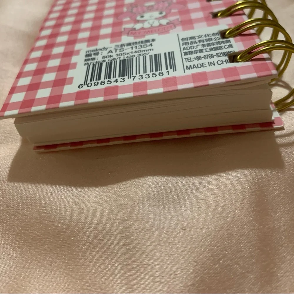 My Melody Mini Notebook with Magnet Closure